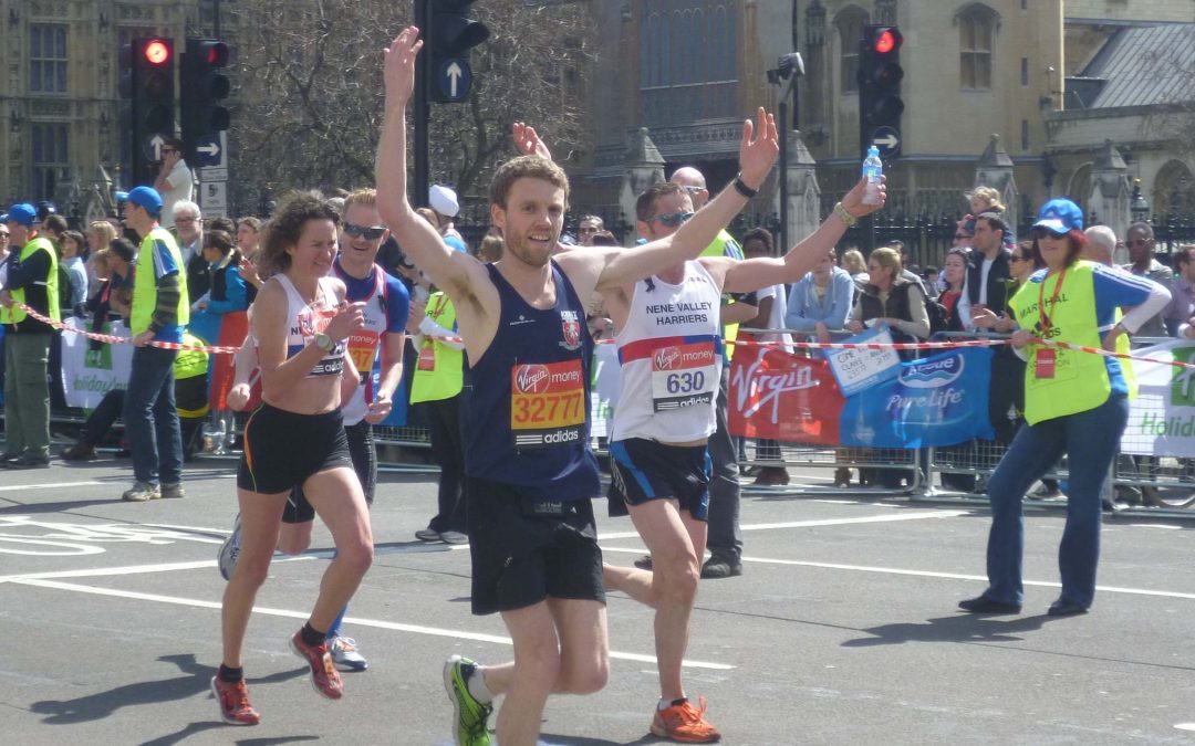 Lawrence Avery ran the marathon in 2 hours 49 minutes