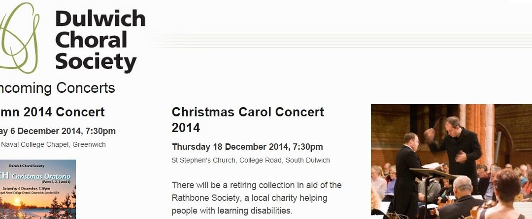 Dulwich Choral Society – Thursday 18th December