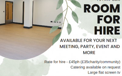 HIVE Café – ROOM FOR HIRE